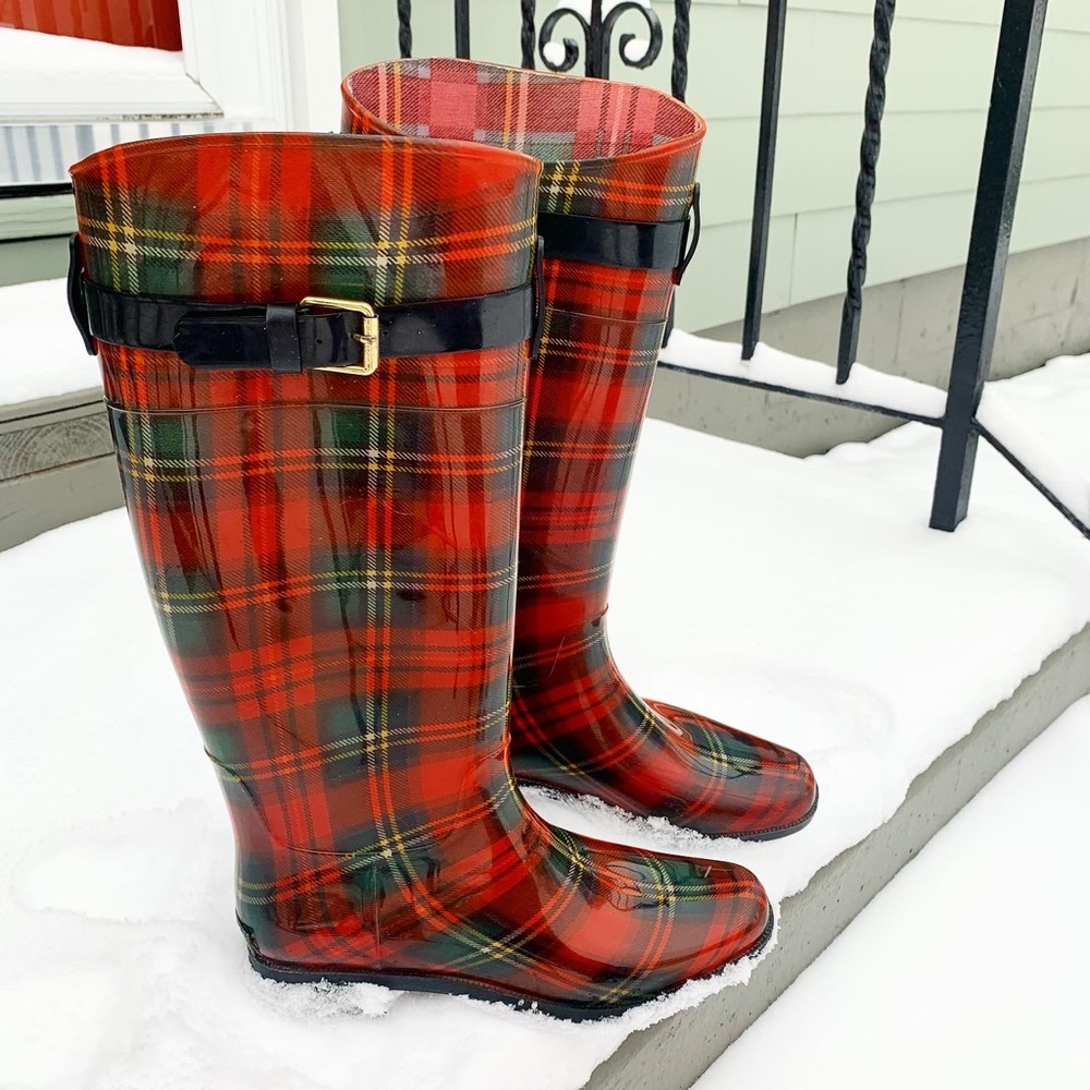 Women’s Ralph Lauren plaid boots